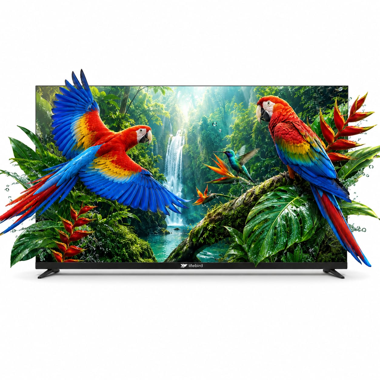 Lifebird 75 inch Ultra HD LED Smart Web OS TV Bezel-less design
